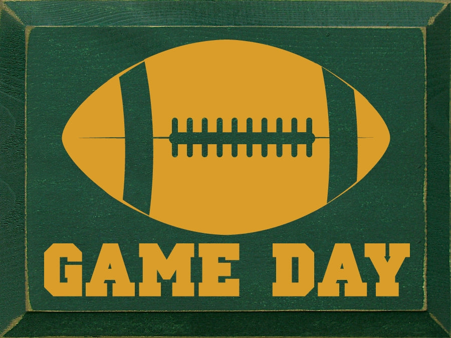 GREEN & GOLD GAME DAY SIGN