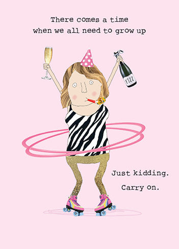 JUST KIDDING BIRTHDAY CARD
