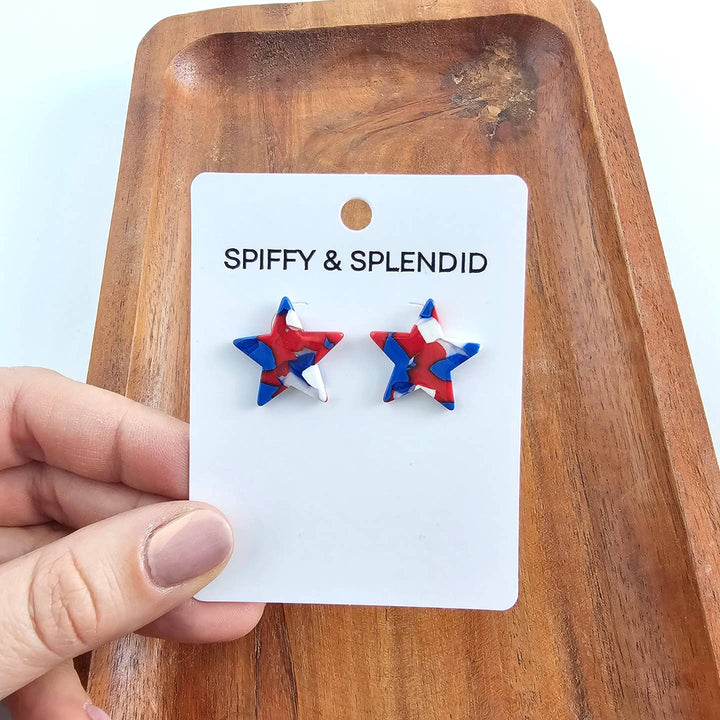 LIBERTY STAR POST EARRINGS