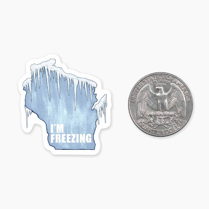 I'M FREEZING WI MINI STICKER
