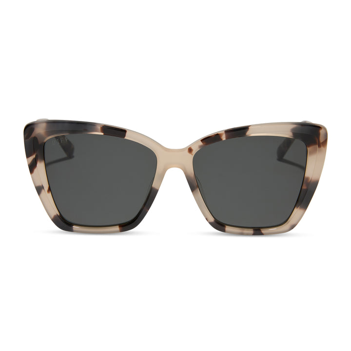 BECKY II CREAM TORTOISE POLARIZED SUNGLASSES
