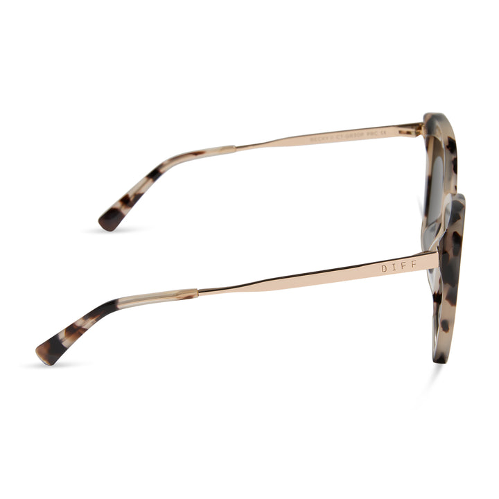 BECKY II CREAM TORTOISE POLARIZED SUNGLASSES