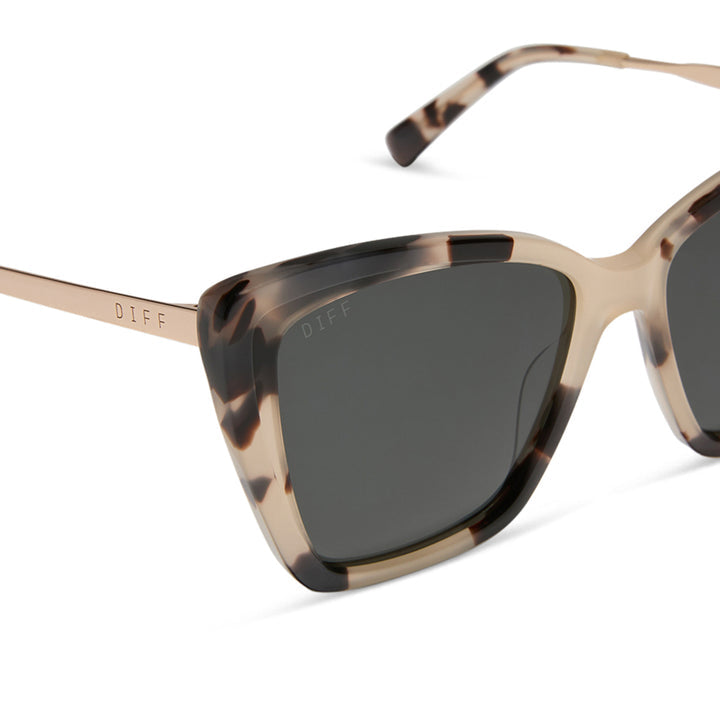 BECKY II CREAM TORTOISE POLARIZED SUNGLASSES