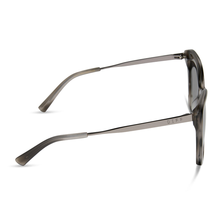BECKY II SMOKE MARBLE + GREY GRADIENT SUNGLASSES