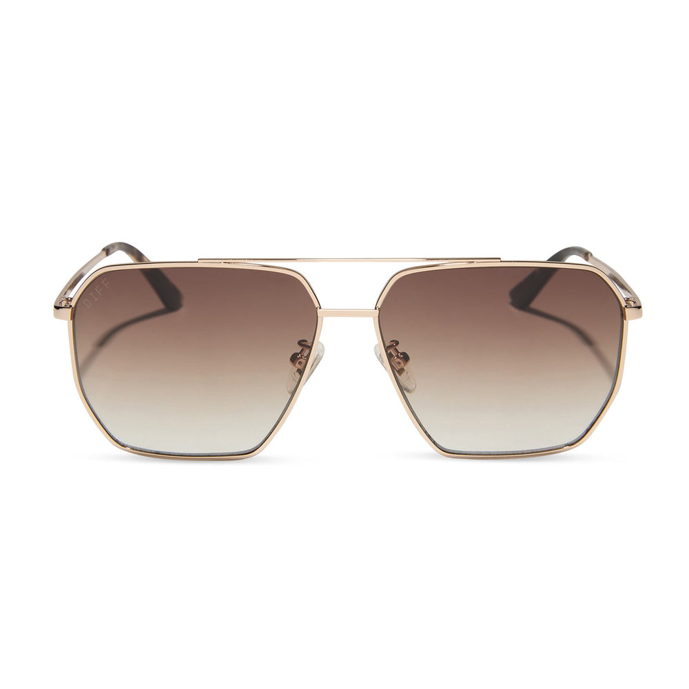 BERKELY GOLD BROWN GRADIENT POLARIZED SUNGLASSES
