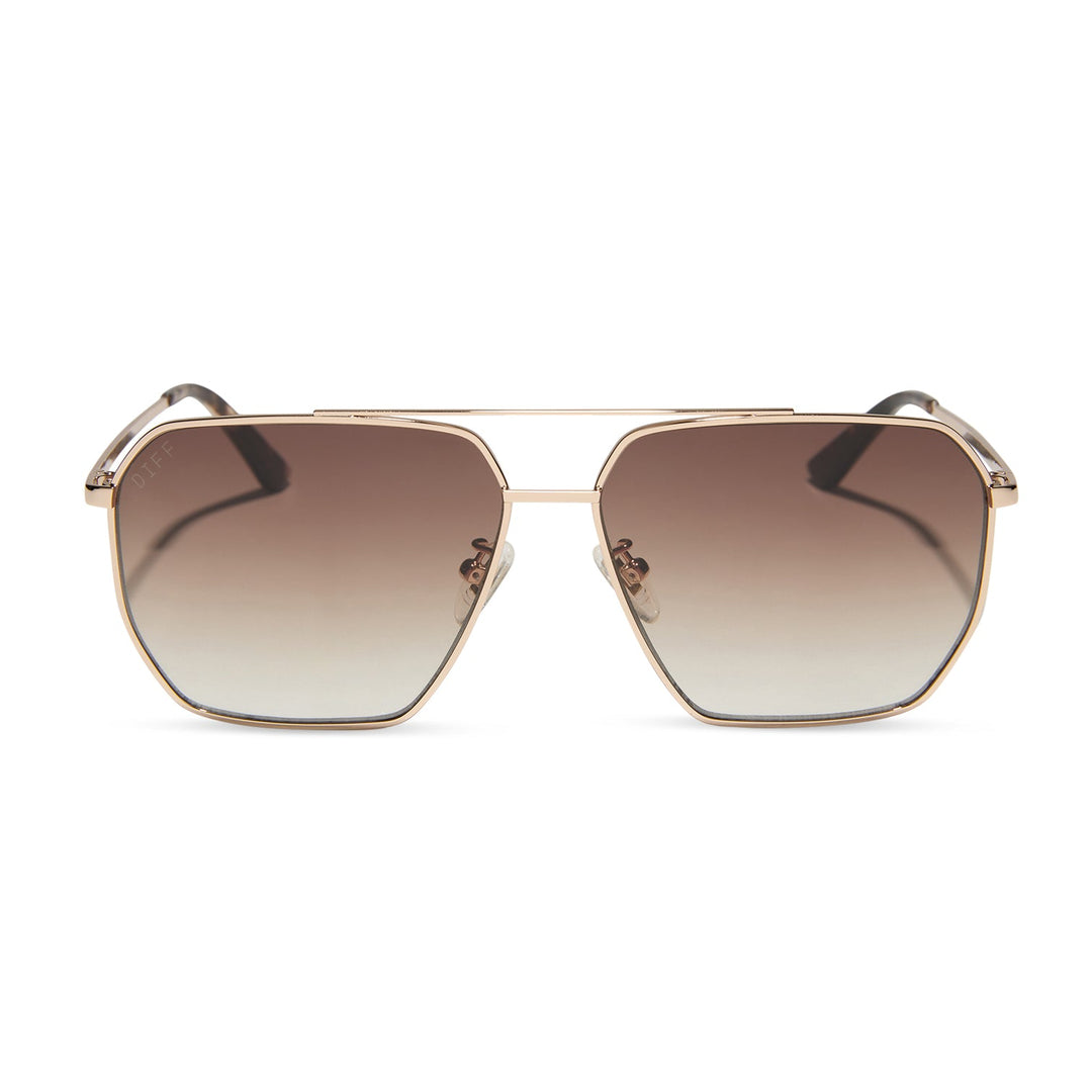 BERKELY GOLD BROWN GRADIENT POLARIZED SUNGLASSES