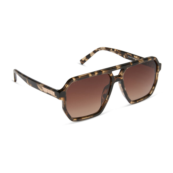 CAMERON ESPRESSO TORTOISE GRADIENT POLARIZED SUNGLASSES