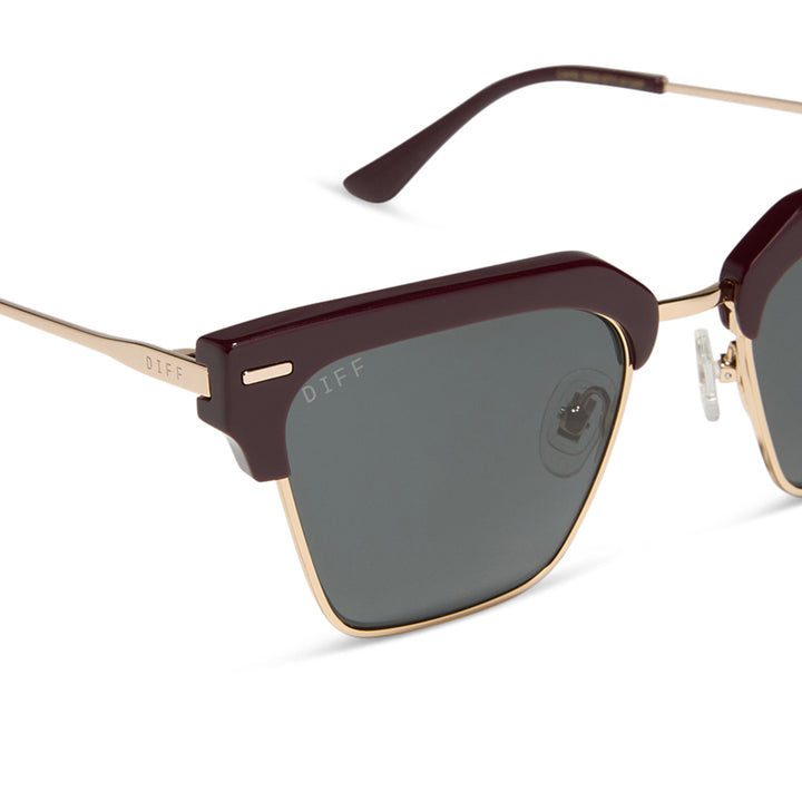 CAPRI DARK CHERRY POLARIZED SUNGLASSES