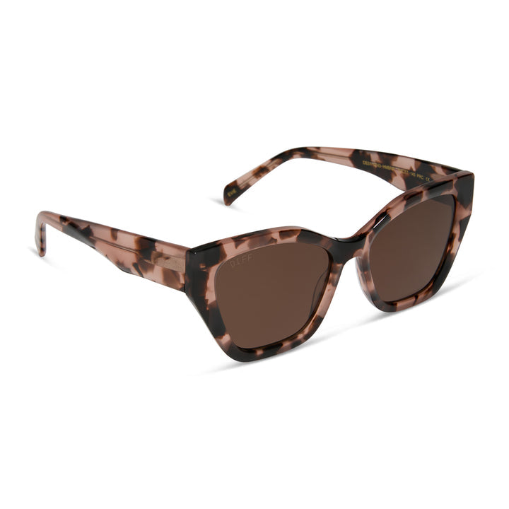 EVIE HIMALAYAN TORTOISE POLARIZED SUNGLASSES