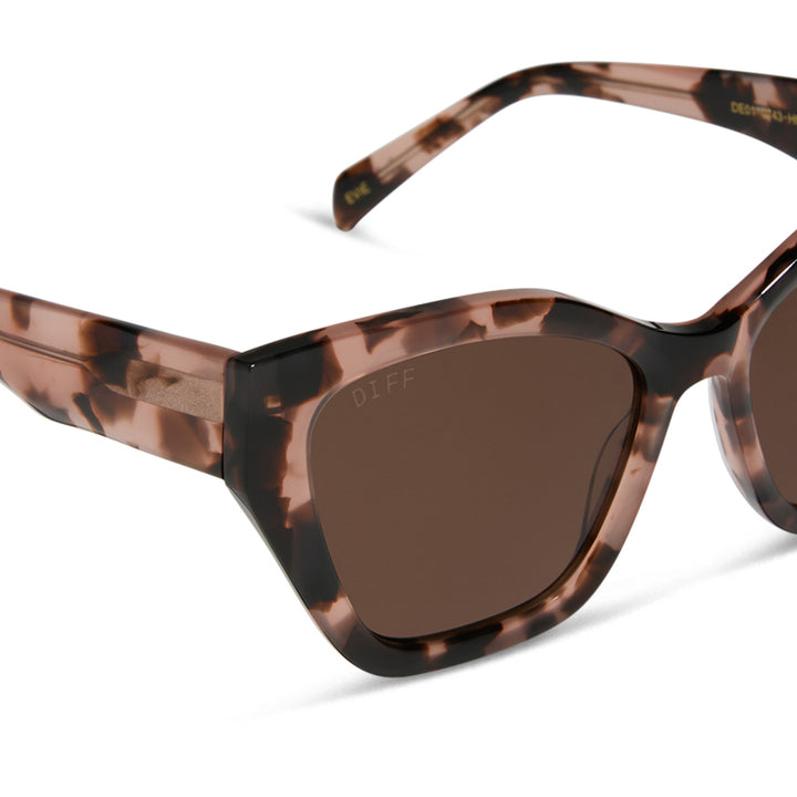 EVIE HIMALAYAN TORTOISE POLARIZED SUNGLASSES