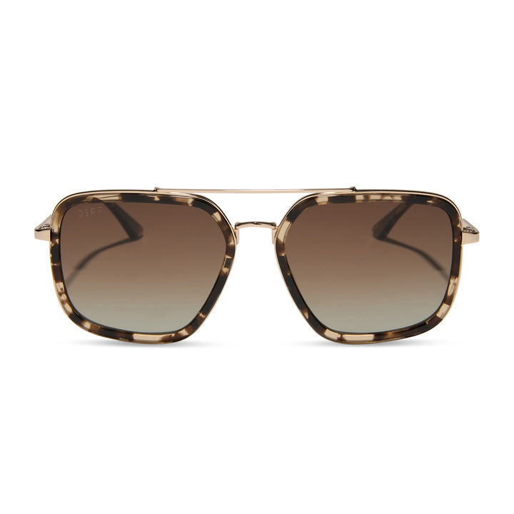 JORDAN ESPRESSO TORTOISE GRADIENT POLARIZED SUNGLASSES
