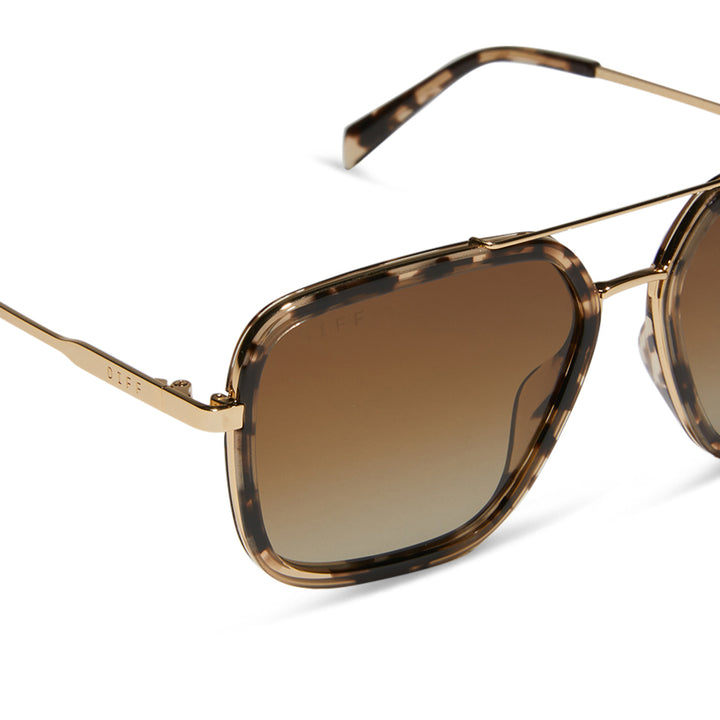 JORDAN ESPRESSO TORTOISE GRADIENT POLARIZED SUNGLASSES