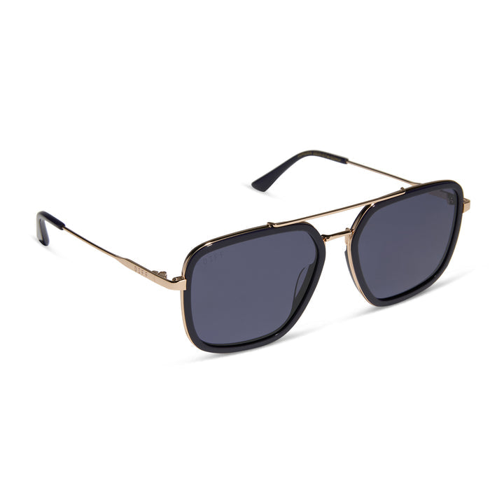 JORDAN GOLD ROYAL TEMPLE MIDNIGHT POLARIZED SUNGLASSES
