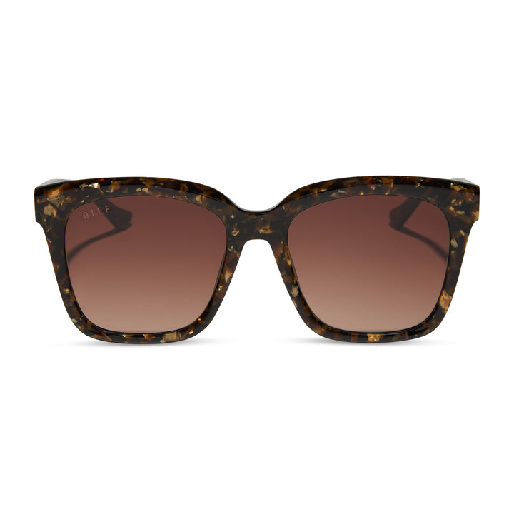 MEREDITH GLITTER TORTOISE SUNGLASSES
