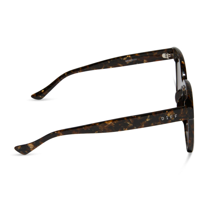 MEREDITH GLITTER TORTOISE SUNGLASSES