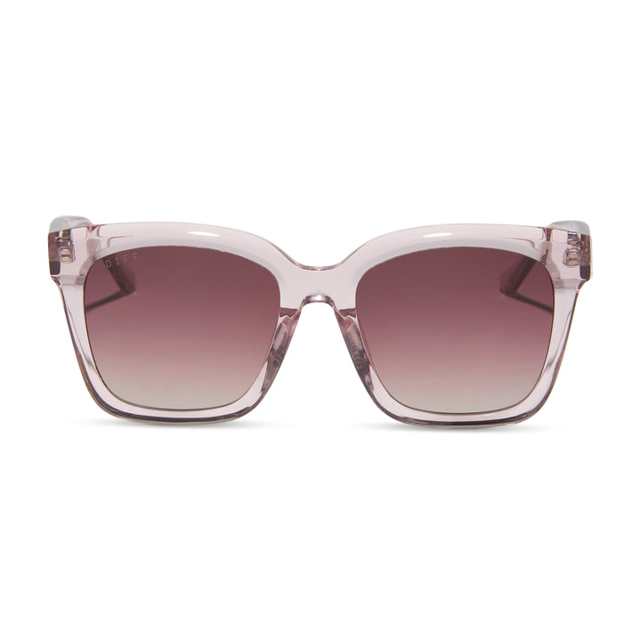 MEREDITH LIGHT PINK CRYSTAL SUNGLASSES
