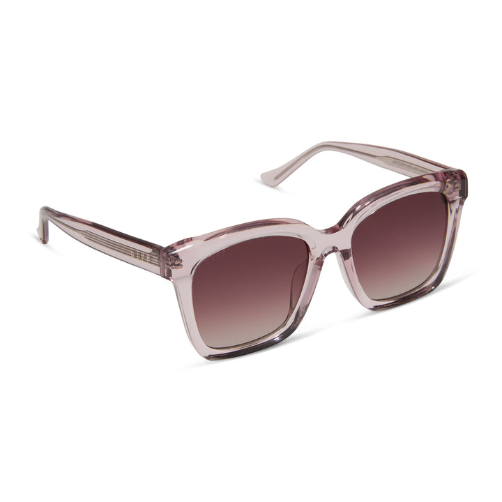 MEREDITH LIGHT PINK CRYSTAL SUNGLASSES
