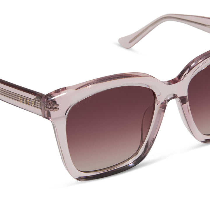 MEREDITH LIGHT PINK CRYSTAL SUNGLASSES
