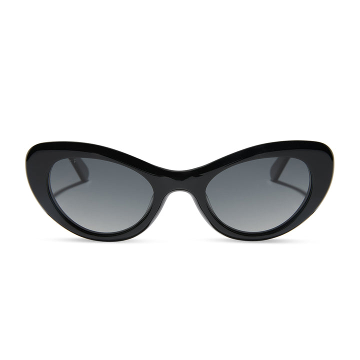 ZARIA CATEYE BLACK POLARIZED SUNGLASSES