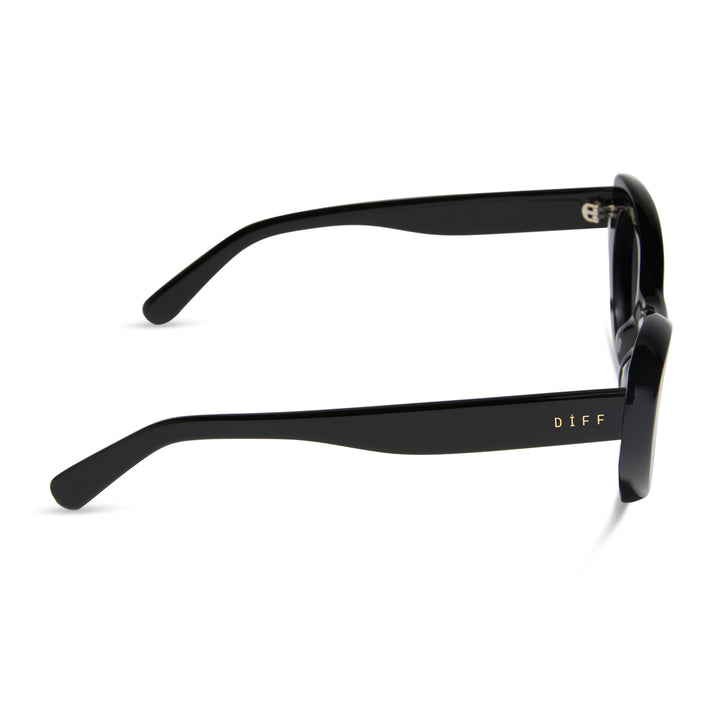 ZARIA CATEYE BLACK POLARIZED SUNGLASSES