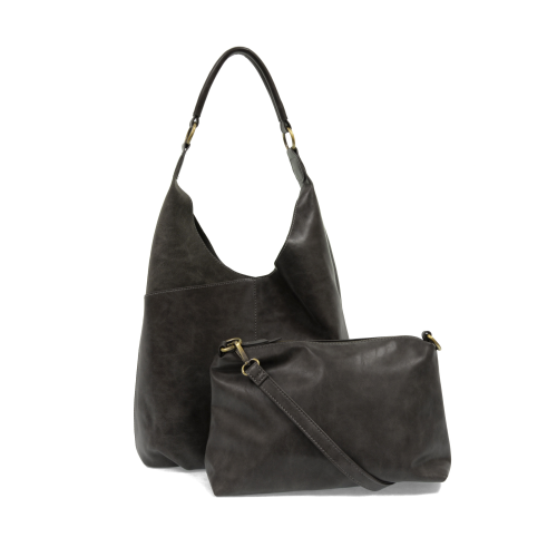 GREY DANI VINTAGE HOBO BAG