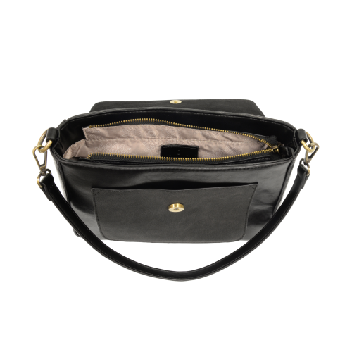 BLACK LEXI CONVERTIBLE SHOULDER BAG