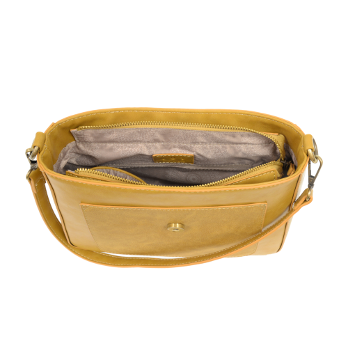 SAFFRON LEXI CONVERTIBLE SHOULDER BAG