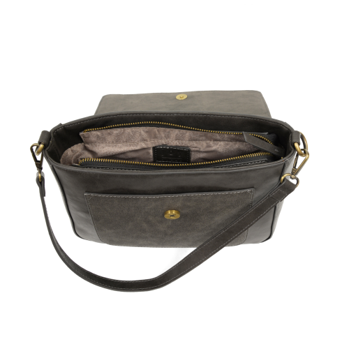 GREY LEXI CONVERTIBLE SHOULDER BAG