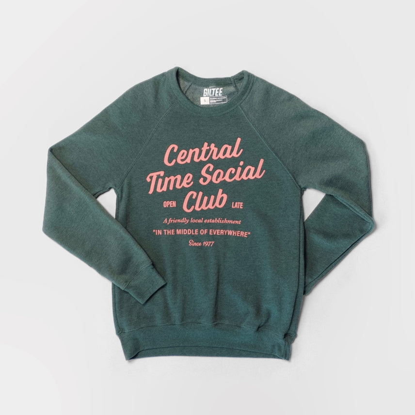 CENTRAL TIME SOCIAL CLUB CREWNECK SWEATSHIRT
