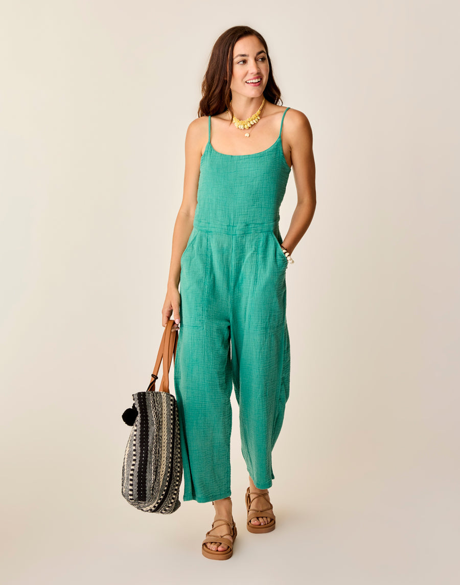 JADE KNOX GAUZE JUMPSUIT