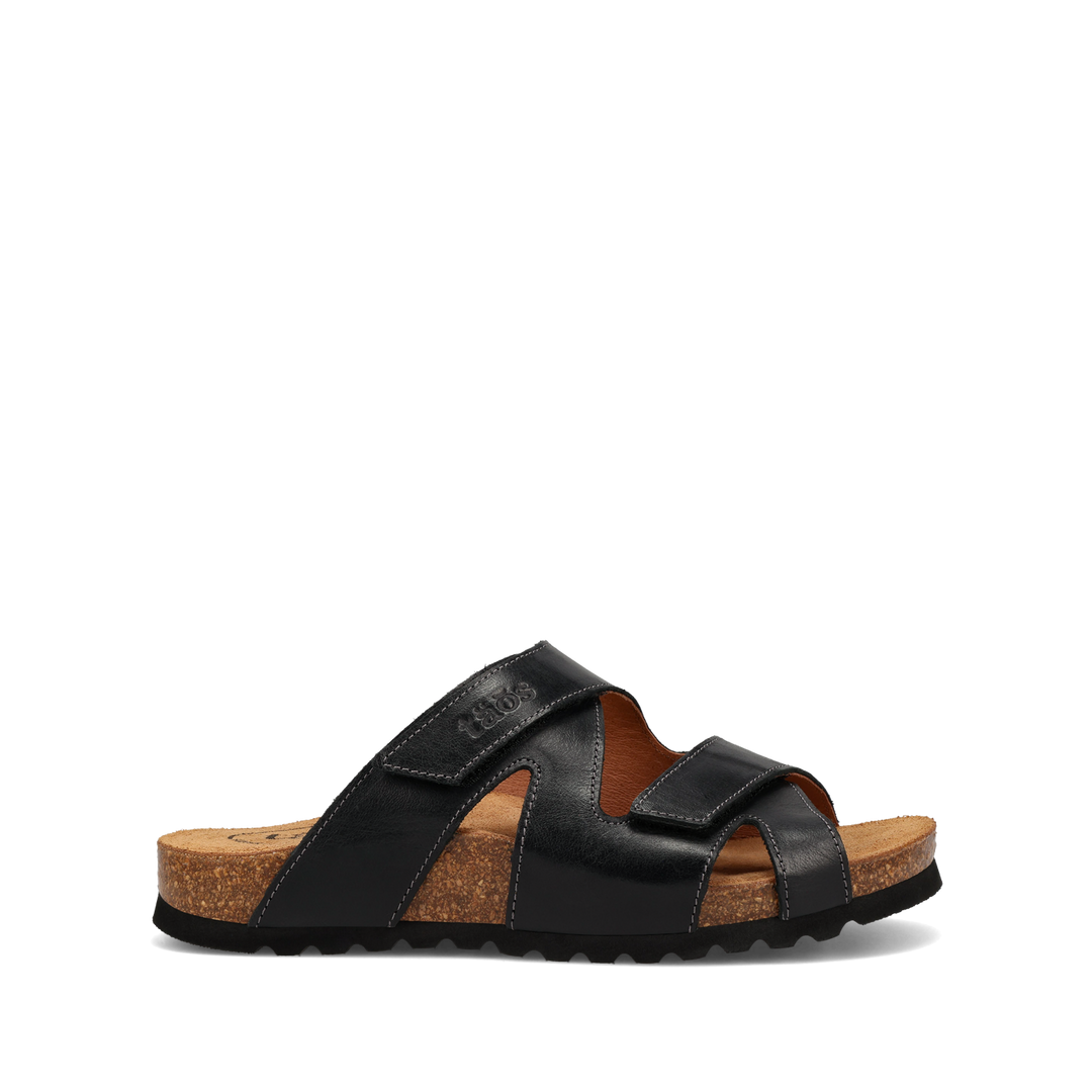 CASITA BLACK LEATHER SANDAL