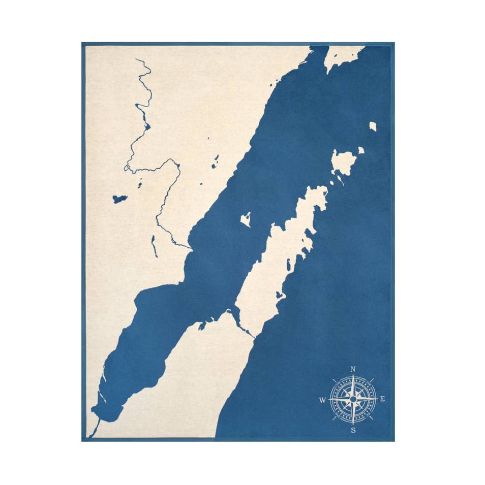 DOOR COUNTY MAP BLANKET