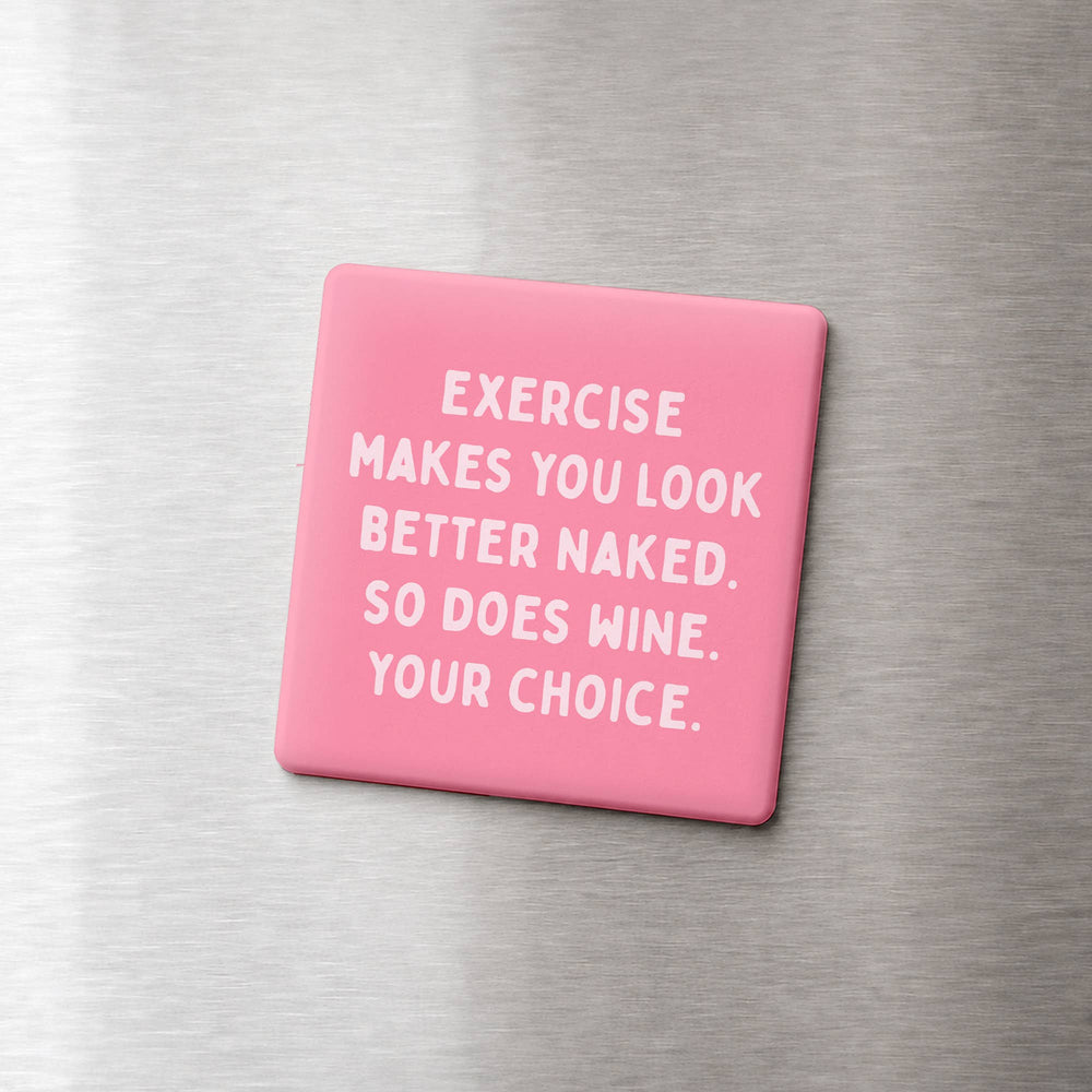 EXERCISE AND WINE MAGNET
