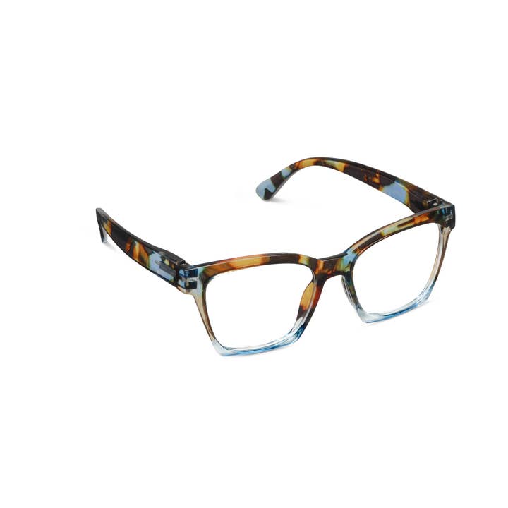 BIRDIE BLUE QUARTZ COLORBLOCK BLUE LIGHT READING GLASSES
