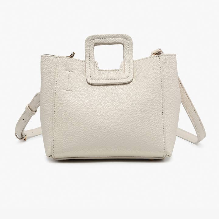 ECRU JENIE MINI SATCHEL CROSSBODY BAG
