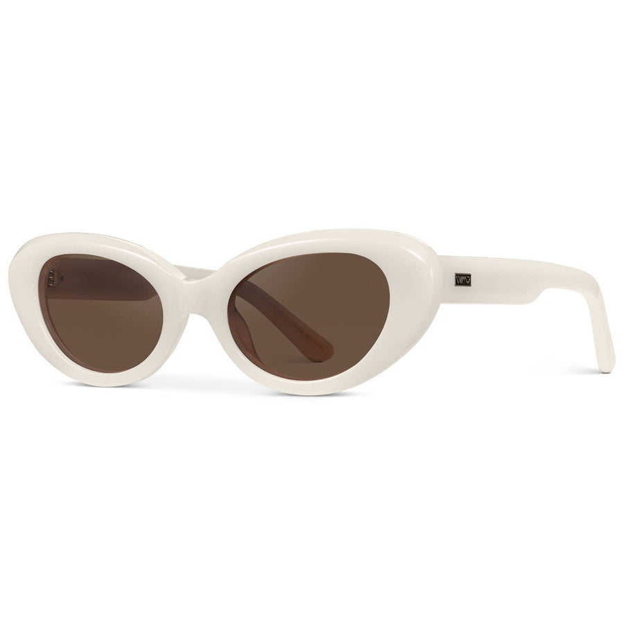 Marilyn Pearl White Polarized Sunglasses

