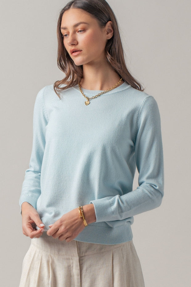KITT SKY BLUE CREWNECK SWEATER