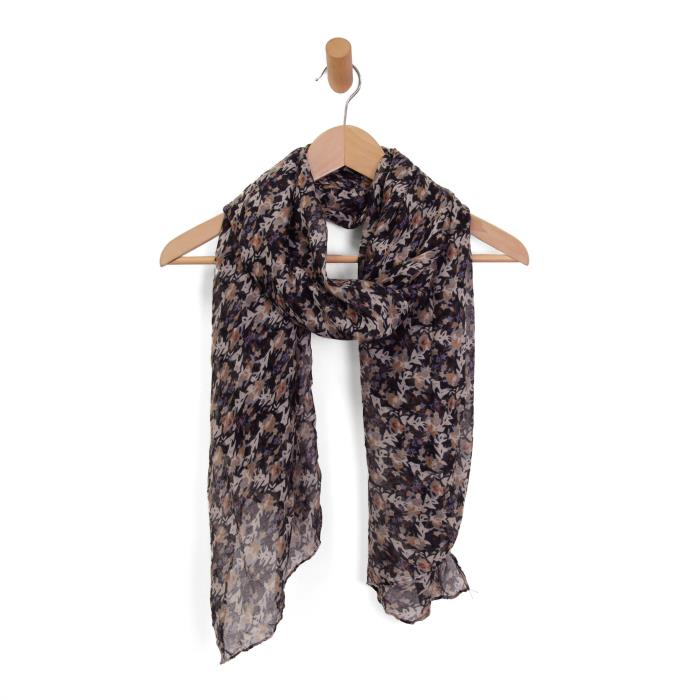 BLACK STARFLOWER FIELDS SCARF
