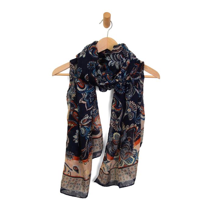 MULTI BOLD PAISLEY SCARF
