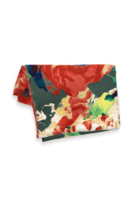 LARGE ROSE MULTI BLOOM SCARF
