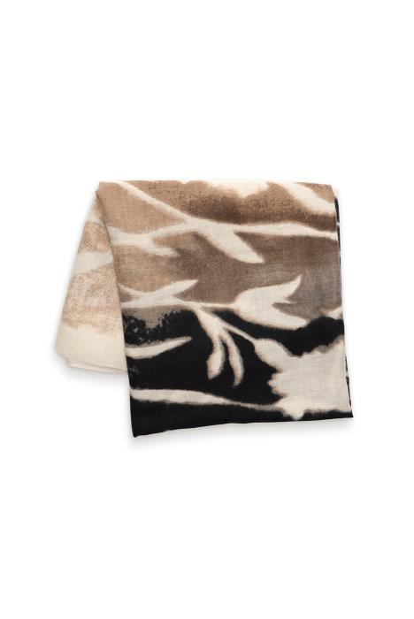 NEUTRAL BOTANICAL IMPRINT SCARF
