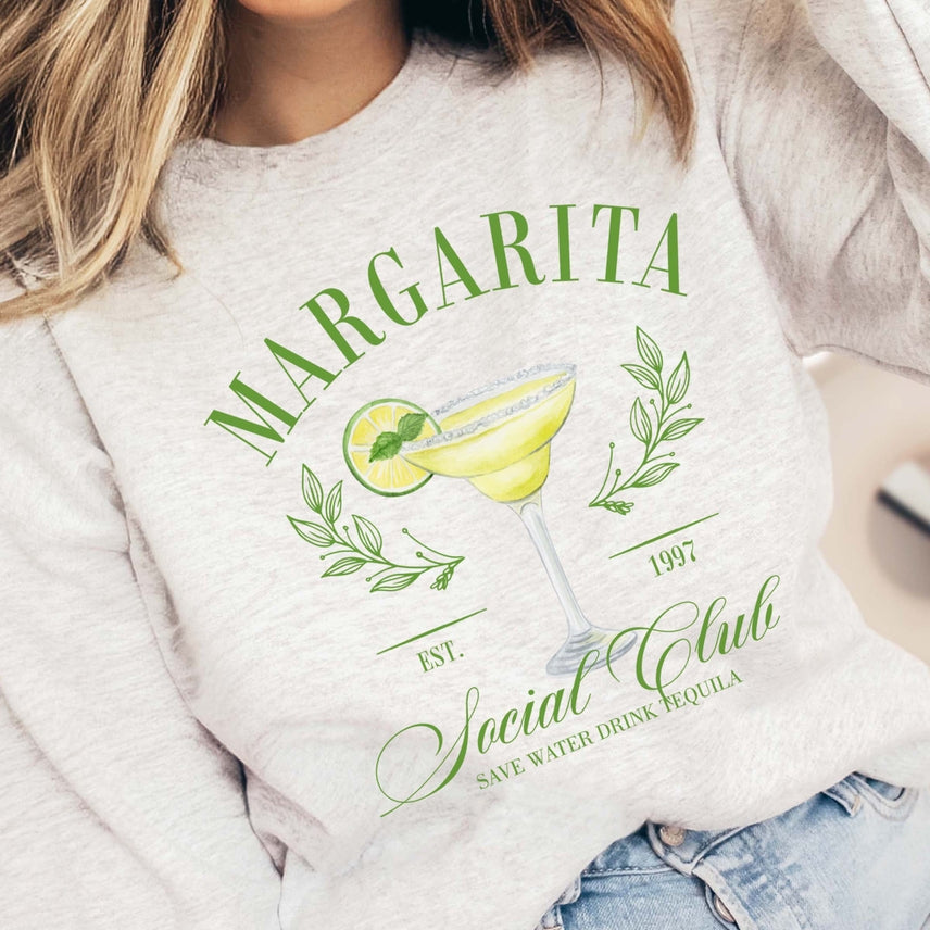 MARGARITA SOCIAL CLUB GRAPHIC CREW SWEATSHIRT