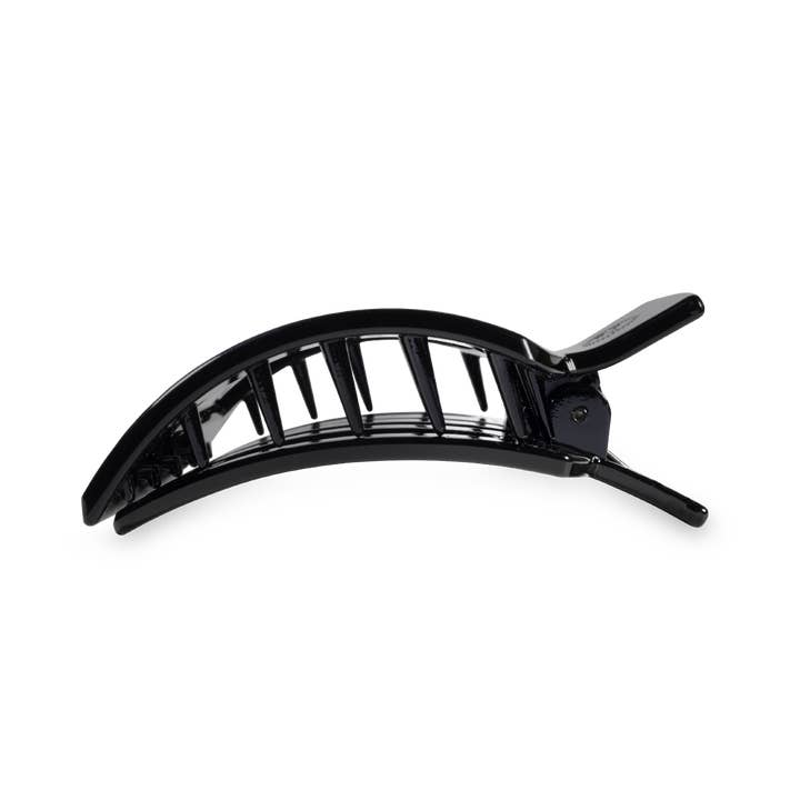 JET BLACK MEDIUM SQUARE HAIR CLIP
