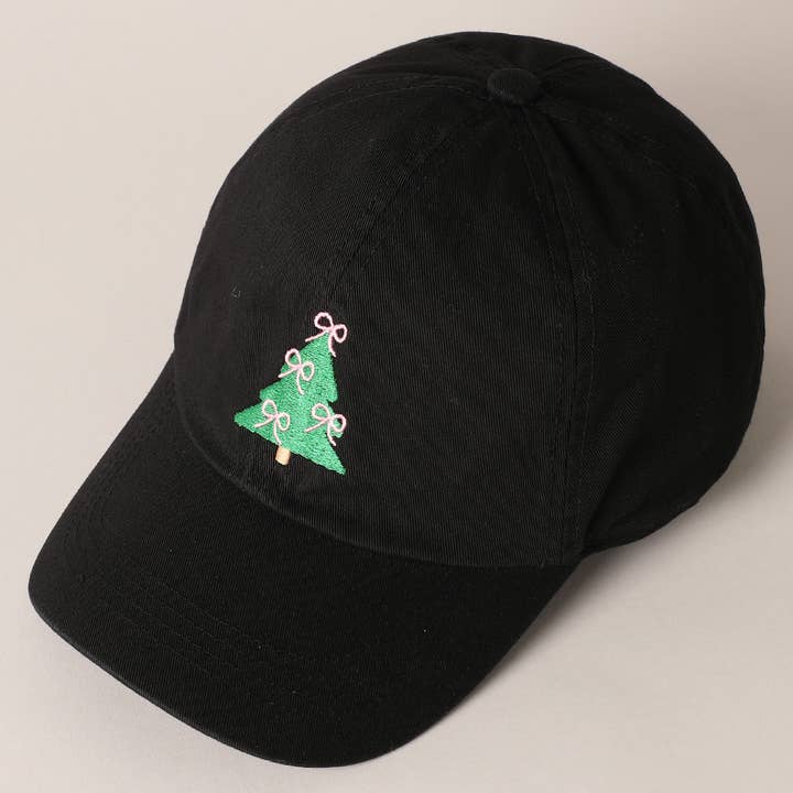 BLACK CHRISTMAS TREE HAT