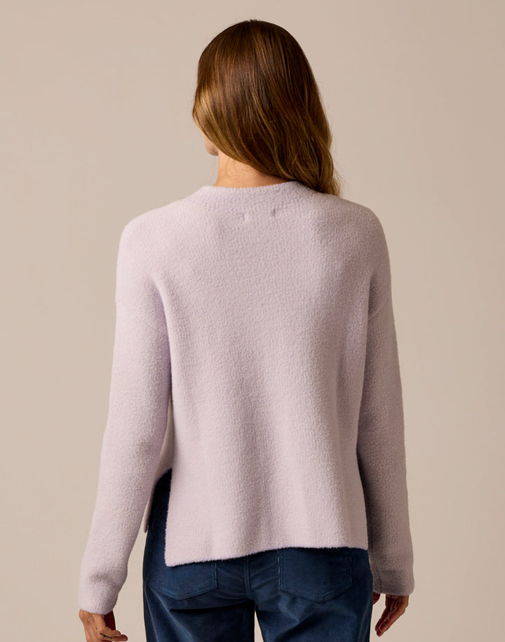 OLIVIA DARK DAWN BIRDSEYE PLUSH SWEATER