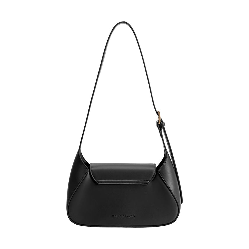MELODY BLACK FLAP OVER SHOULDER BAG