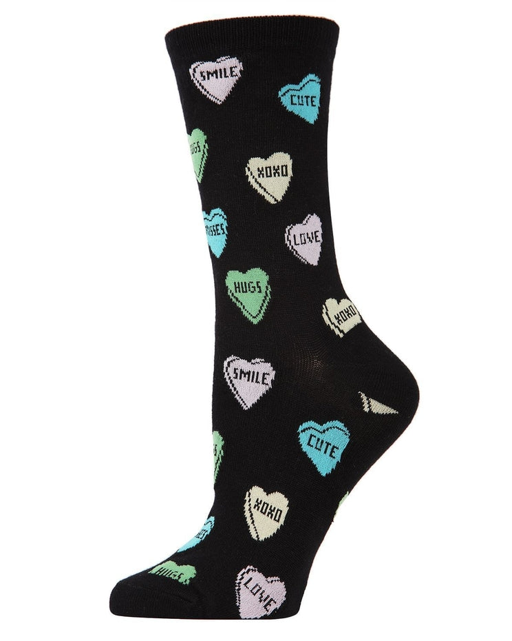 BLACK SWEETHEART CANDY SOCKS
