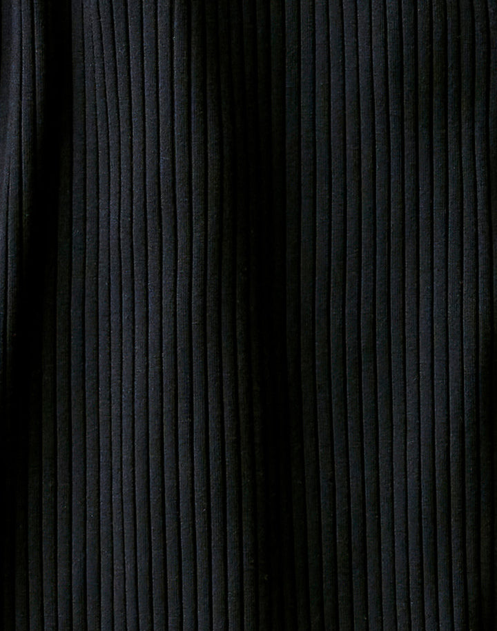 ELODIE BLACK RIB DRESS