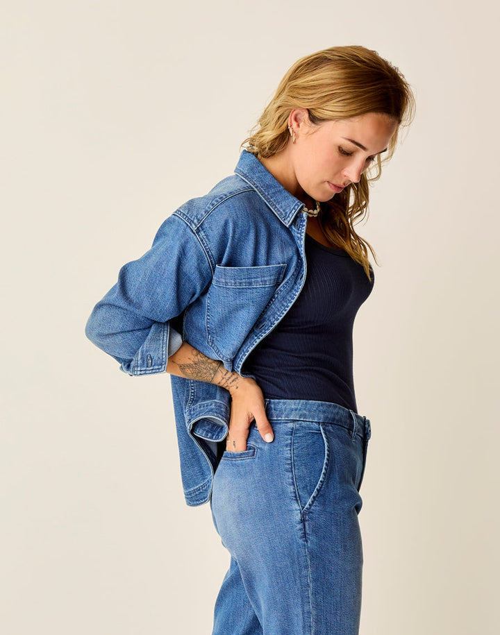 FLORA MAGNOLIA DENIM SHACKET