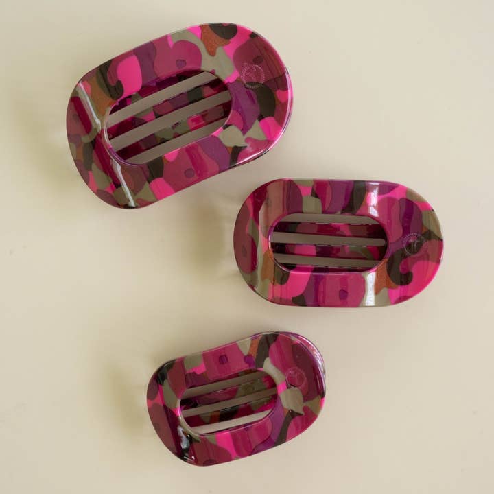 GARDEN GLAM MEDIUM FLAT ROUND HAIR CLIP